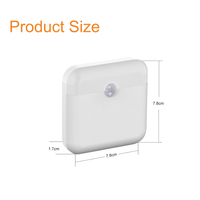 Lampe LED à induction intelligente, lampe de chevet, lampe de couloir, lampe de placard, petite lampe murale magnétique avec détecteur de mouvement