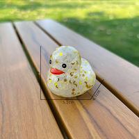 Canard scintillant personnalisé imprimé, jouets de bain en caoutchouc de 2 pouces pour bébés, mini-canards uniques en vrac pour enfants
