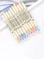 Vente chaude Art 10 Couleurs Aquarelle Pinceau Marqueurs Calligraphie Stylos Doux Pinceau Marqueur pour la coloration