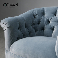Fauteuil ergonomique en tissu de style moderne, idéal pour les salons, les chambres à coucher et les chambres d'hôtel