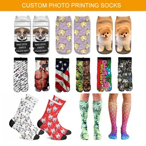 Design Socks For Men KT-1 OEM Crew Men Calcetines Customize Knitted Embroidered Design Made Embroidery Custom Logo Cotton Sport Athletic Socks