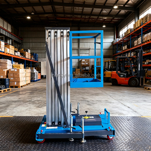 Single Mast Hydraulic Mobile Aluminum Alloy Vertical Aerial Work <strong>Lift</strong> <strong>Platform</strong> for Sale - Product Image 3