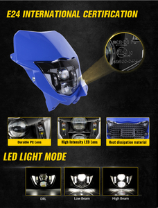 Faro Led de 12V con pantalla azul para <span class=keywords><strong>Yamaha</strong></span> Enduro Dirt <span class=keywords><strong>Bike</strong></span> 2013-2024 WRF TTR WR XT MX - Product Image 2