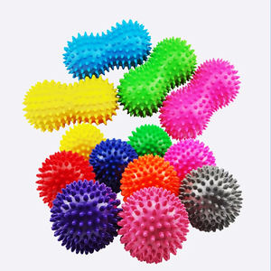 Spikyマッサージボールポータブルフットバック筋肉深部筋膜リリーススパイクマッサージャーローラーボール6.5cm 7cm 9cmピーナッツボール - Product Image 1