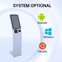 Kiosco de pie TouchWo de 15.6, 21.5 y 32 pulgadas con RK3588, Android 11, pantalla táctil de 10 puntos, impresora térmica FHD, escáner QR y SDK