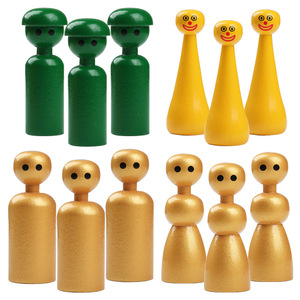 Muñecos de Madera Pintados, Figuras para Niños, Juguetes de Dibujo Hechos a Mano, 3-6 Años, Unisex, Origen Yiwu - Product Image 1