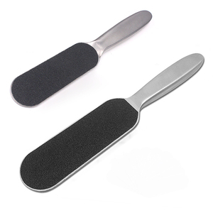 Pédicure professionnelle fichier de pied remplaçable pagaie réutilisable en acier inoxydable fissuré peau cors dissolvant de callosités pour <span class=keywords><strong>pieds</strong></span> <span class=keywords><strong>râpe</strong></span> - Product Image 3