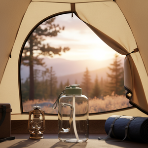 Bouteille d'eau sport en PVC transparent de 750 ml avec poignée en caoutchouc pour le camping en plein air – Meilleures ventes 2026 – Articles en gros - Product Image 1