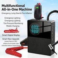 Nouveau démarreur électrique portable ABS et pompe à air pour utilisation d'urgence en voiture, 6000 mAh, pince à pneus, manomètre numérique, certifié CE