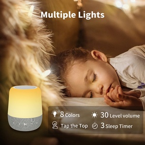 <span class=keywords><strong>Veilleuse</strong></span> LED rechargeable HiFiD avec contrôle tactile, machine à bruit blanc pour bébés, projection 7 couleurs, 30 sons apaisants - Product Image 3