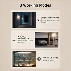 <span class=keywords><strong>Luz</strong></span> Recargable para Debajo del Gabinete con Estación de Carga, <span class=keywords><strong>Luz</strong></span> Inalámbrica con Sensor de <span class=keywords><strong>Movimiento</strong></span>, 3 Colores Atenuables, Temporizador, Magnética con Control Remoto - Product Image 4