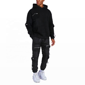 Latest OEM Design Sportswear Zipper Pocket Style Tracksuit Printed Logo Custom Jogging <b>Sets</b> - Product Image 1