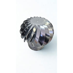 Ventilador de Techo Industrial de Acero Inoxidable, Tipo Campana Rotatoria Impulsada por el Viento, Independiente, para Extracción de Gases de Combustión y Aire - Product Image 2