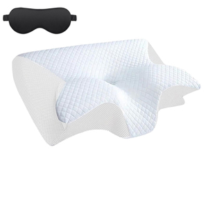 Oreiller cervical ergonomique en mousse à mémoire de forme, écologique, anti-acariens, soutien orthopédique du cou pour dormeurs sur le côté, le dos et le ventre - Product Image 2