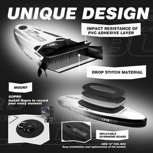 Spatium Fabricant chinois Planche d'aluminium <span class=keywords><strong>gonflable</strong></span> Downwind Planches d'aluminium Downwind Planche d'hydroptère avec pagaie à vendre - Product Image 4