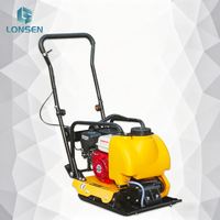Compacteur à plaque vibrante thermique C90T avec réservoir d'eau, machine de compactage de sol et d'asphalte autoportée