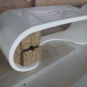 Mobilier de bureau personnalisé CEO Bureau blanc fabriqué en Corian Table d'ordinateur de bureau <span class=keywords><strong>immobilier</strong></span> de haute qualité - Product Image 5