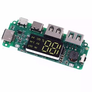 Mạch sạc pin Lithium <span class=keywords><strong>18650</strong></span>, bộ sạc dự phòng di động USB kép 5V 2.4A Micro/Type-C, tích hợp bảo vệ mạch - Product Image 3