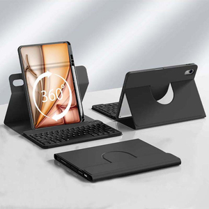 Funda Magnética Desmontable Giratoria para Tablet con Teclado y Ratón, Cubierta de Cuero PU para <span class=keywords><strong>Samsung</strong></span> <span class=keywords><strong>TAB</strong></span> S11 A11 S10+ FE - Product Image 1