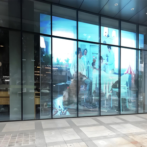 จอ LED แบบใสและแบบติดตั้งภายใน/ภายนอกอาคาร (ความสว่างสูง P3.91-7.82) สำหรับร้านค้าปลีก ห้างสรรพสินค้า หน้าต่างกระจก - Product Image 4