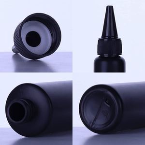 Hot Sale Luxury 500Ml 16Oz PE Plastic Matt Black Flat Shape Face <b>Mask</b> & Shampoo Packaging Liquid Bottle - Product Image 3