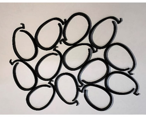 Rideaux, parois latérales, moustiquaire en maille plastique, crochets à boucle pour gazebo, pergola, tente - Product Image 1