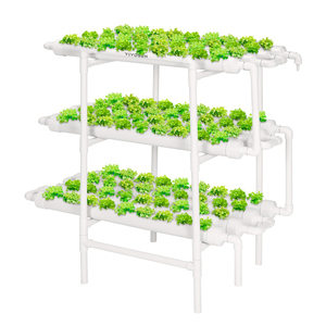 Système de culture hydroponique 108 sites de culture 3 niveaux 12 tuyaux en PVC-U de qualité alimentaire Système de jardinage moderne pour la maison et l'intérieur Kit de culture - Product Image 1