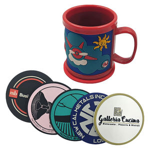 بيع بالجملة شخصية لينة PVC المياه فائقة الامتصاص ورقة كوب مطاطي الوقايات سيارة للشرب - Product Image 6