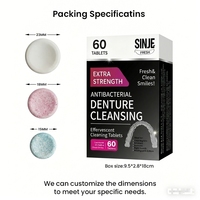 Comprimés effervescents en plastique pour le nettoyage dentaire OEM pour appareils de rétention, aligneurs, protège-dents, prothèses dentaires, nettoyage en profondeur, orthodontie