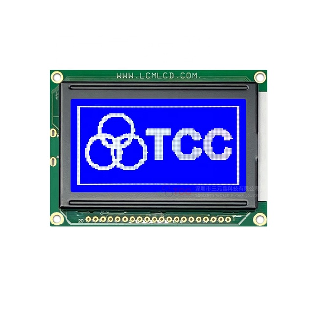 20-Pin 128x64 DOT Matrix Graphic Module 8-Bit Parallel Monochrome LCD Display