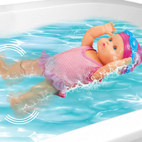 Poupée de bain en Silicone vinyle, jouet de baignoire interactif, cadeau pour enfants, amusant, pour l'été, à piles, 13 pouces