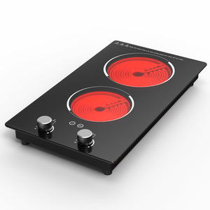 Contrôle du capteur tactile cuisinières à induction à 2 brûleurs Portable 220V numérique céramique double brûleur - Product Image 6
