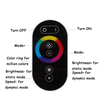 Contrôleur tactile de synchronisation musicale LED série Dimmer/CCT/RGB/RGBW/RGBWC DC5-24V pour bande LED
