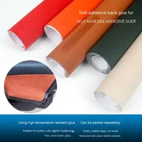 Vente directe Tissu synthétique en cuir suédé extensible quadridirectionnel effet velours de daim pour la modification intérieure de voiture, montants A et B, et pochettes de porte
