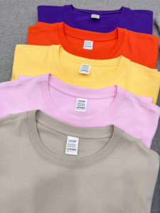 Produttore di <span class=keywords><strong>T</strong></span>-shirt Girocollo in Cotone Liscio, Magliette Unisex, <span class=keywords><strong>T</strong></span>-shirt da Uomo Personalizzate con Stampa Serigrafica - Product Image 3