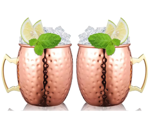 Moscow Mule Copper <b>Mugs</b> Wholesale Copper Plated <b>Mug</b> 16oz in a Gift <b>Box</b> Packing - Product Image 1