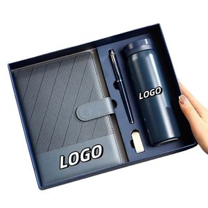 Agenda de Lujo Personalizada X515-1 con Logotipo Empresarial, Planificador de Tapa Dura A5, Diario de Oficina, Cuaderno de Cuero, Set de Regalo Moderno - Product Image 1