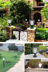 Lampe solaire de jardin OVO-032, LED, étanche, pour allée, jardin, patio, cour, passage, décoration <span class=keywords><strong>nocturne</strong></span> - Product Image 6