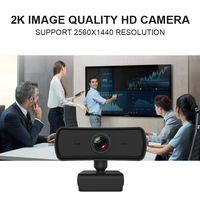 Cámara Web 2K Full HD 1440P, micrófono de enfoque automático, Sensor de imagen CMOS USB, 10x-20x, videollamadas ópticas, cámara de ordenador, cámara web