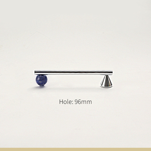 Natural Crystal + Bright Chrome Brass Cabinet Furniture Handles <strong>Door</strong> <strong>Knobs</strong> and Handles for Kitchen Cupboard Drawer Pulls C-5225 - Product Image 5