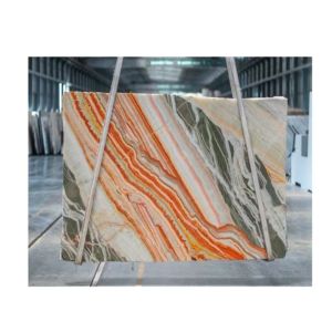 لوح عقيق متعدد الألوان مصقول بتصميم حديث بسعر المصنع حجر رخام عقيق قوس قزح شفاف للديكور الداخلي - Product Image 2