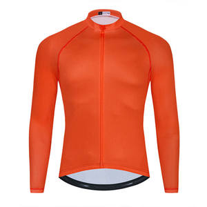 Maglia <span class=keywords><strong>invernale</strong></span> termica in pile <span class=keywords><strong>ciclismo</strong></span> <span class=keywords><strong>da</strong></span> uomo manica lunga caldo caldo morbido spazzolato <span class=keywords><strong>abbigliamento</strong></span> <span class=keywords><strong>da</strong></span> bicicletta traspirante con tasca a cerniera - Product Image 4