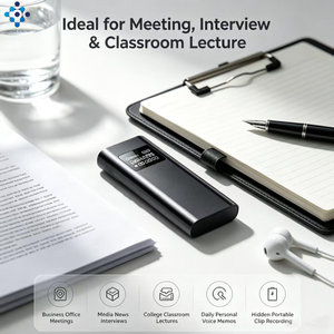 <span class=keywords><strong>Enregistreur</strong></span> vocal <span class=keywords><strong>espion</strong></span> Q25, <span class=keywords><strong>enregistreur</strong></span> caché pour réunions, double microphone, WAV MP3, connecteur 3,5 mm - Product Image 4