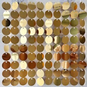 Round Shimmer Wall Panel Sequin Wall <strong>Backdrop</strong> Faceted Brilliant Opal Decor For Fashion Show Award Ceremony Gala Boutique - Product Image 1