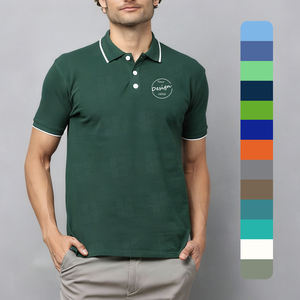 Chemises polo de golf formelles personnalisées en piqué de coton respirant et confortable de haute qualité en gros - Product Image 1