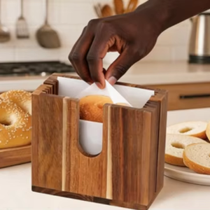 Cortador de Pan de Madera de Acacia para Panecillos y Muffins Ingleses - Product Image 1