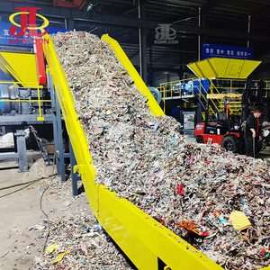 Système de recyclage des déchets solides municipaux (<span class=keywords><strong>MSW</strong></span>) industriels, prix de la machine de broyage du plastique - Product Image 1