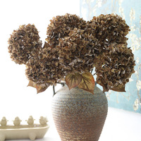 Fleur artificielle en soie de haute qualité K91, couleur automne, hydrangea, fleur artificielle pour mariage, décoration de vase à domicile