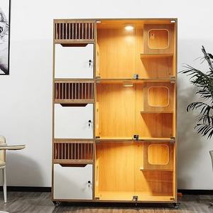 Große luxuriöse dreistufige <span class=keywords><strong>Cat</strong></span> Villa Pet <span class=keywords><strong>Cat</strong></span> Möbel - Product Image 5