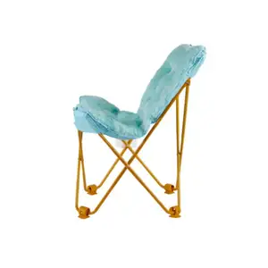 야외 현대 정원 의자 두께 알루미늄 튜브 편안한 나비 접는 의자 가구